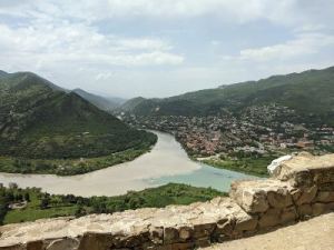 Mtskheta half-day tour - Rivers confluence - view from Jvari monastery