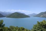 Zhinvali water reservoir in summer - Kazbegi private tour with personal guide